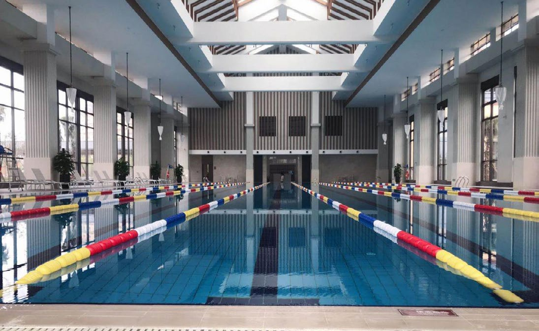 汉川天屿湖度假旅馆室内恒温泳池工程案例