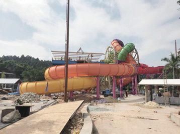 长隆旋转滑道项目水处置惩罚项目现场