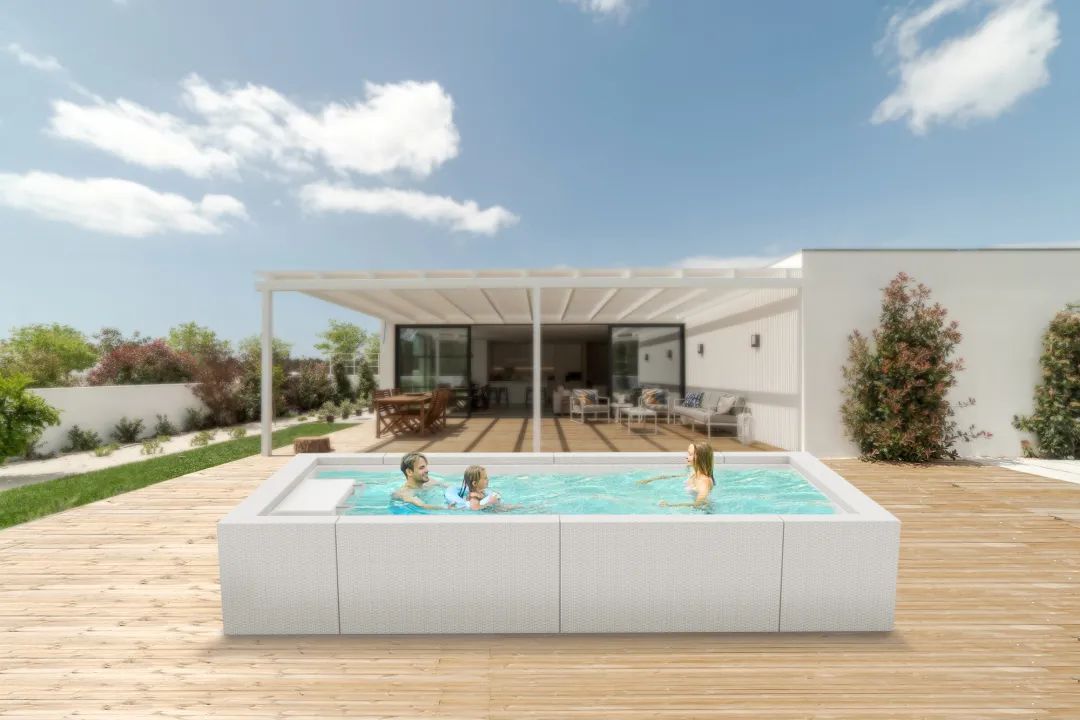 庄闲游戏藤编游泳池,自然美学的体验!